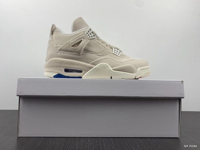 DQ4909-100 Jordan (W) 4 Blank Retro Canvas 0716